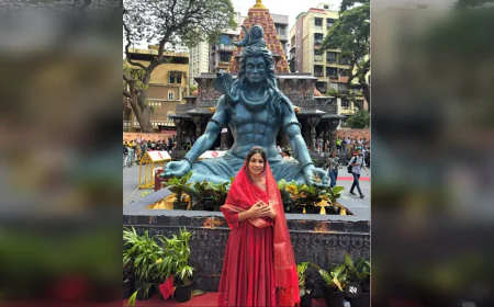 Tanishaa Mukerji Embraces Spiritual Calm