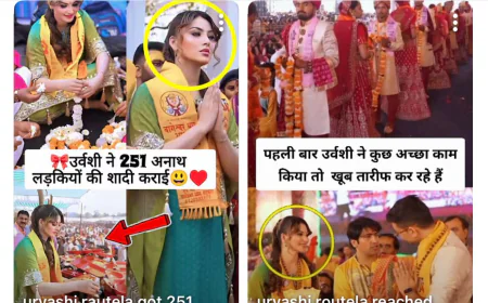 Urvashi Rautela Marks Birthday with 251 Weddings