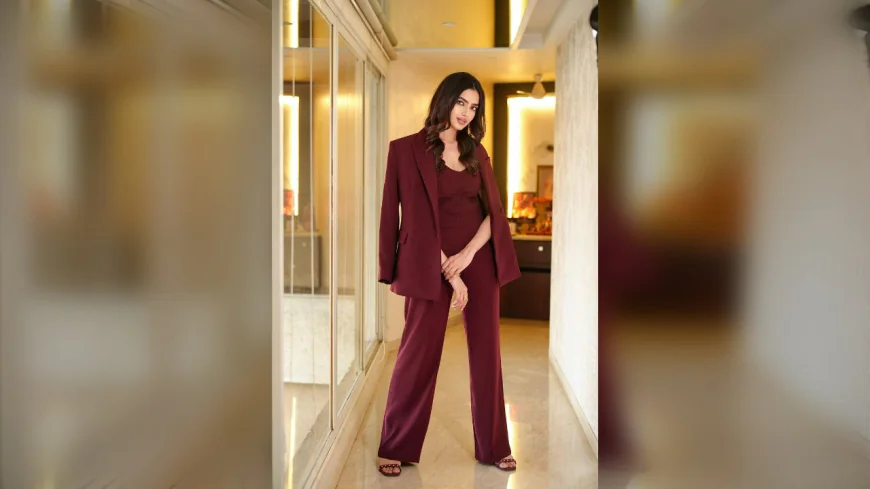 Kashika Kapoor Stuns in Bold Power Red Blazer