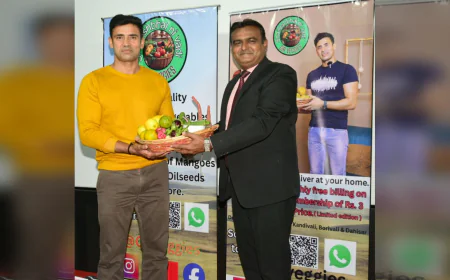 Sangram Singh Becomes Brand Ambassador of Gir Veggies in Mumbai