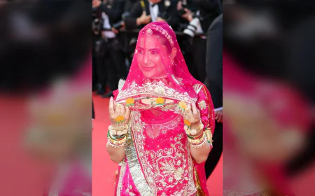 Ruchi Gujjar Turns Cannes Red Carpet Into Ghughat Protest
