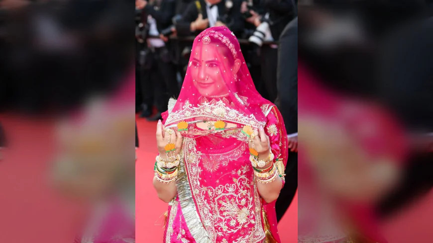 Ruchi Gujjar Turns Cannes Red Carpet Into Ghughat Protest