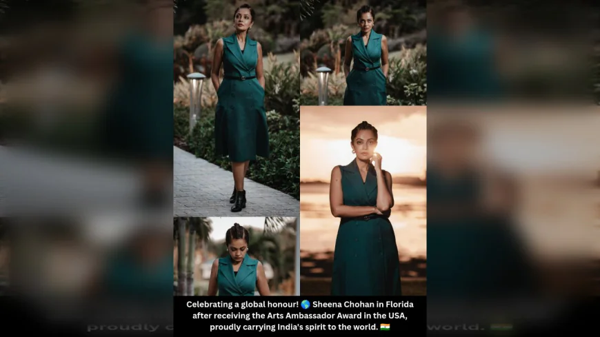 Sheena Chohan Celebrates Arts Ambassador Award in Florida Shoot