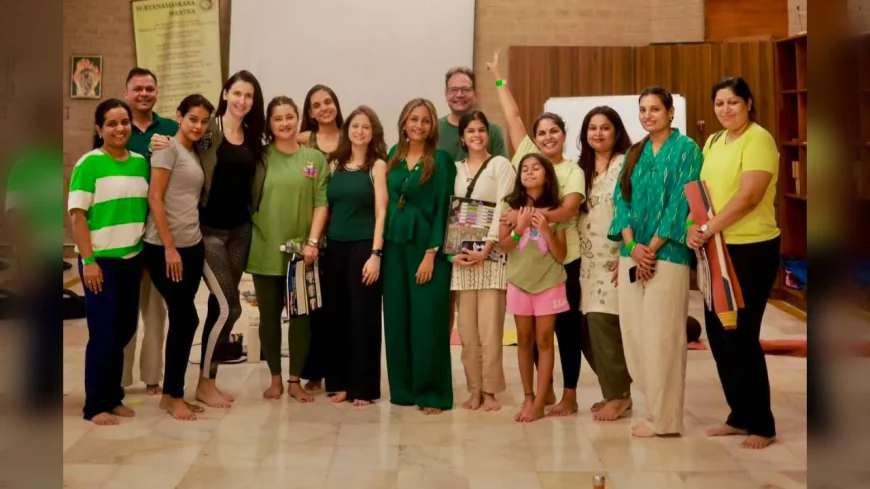 Gauravv Saxena on Transformative Yoga Retreat with Rashami Desai and Claudia Ciesla